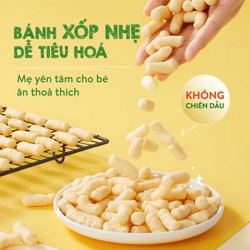 Bánh Ăn Dặm MĂMMY Vị Trái Cây Giàu Vitamin, Hỗ Trợ Bé Từ 6 Tháng Tập Nhai An Toàn, Gói 35gr 1