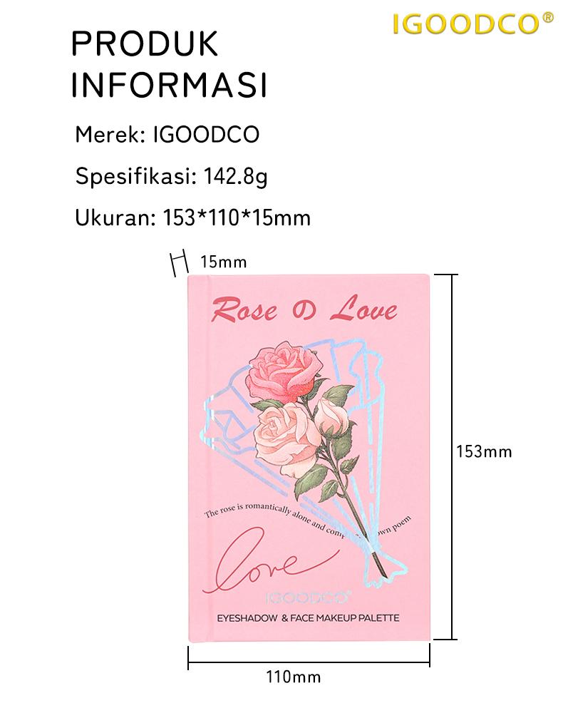 IGOODCO (Model:IG3226) new makeup pearl matte powder blusher face makeup sequin color stage eyeshadow book