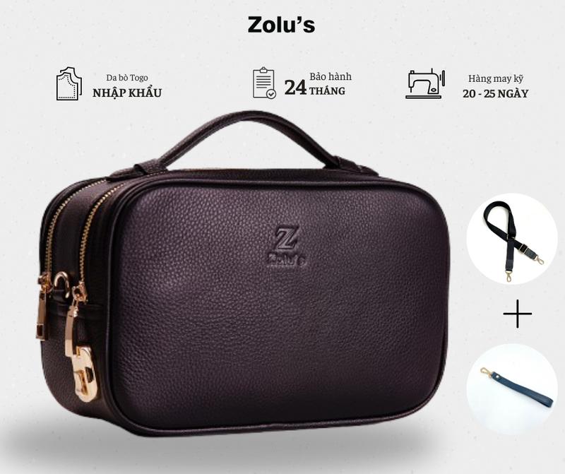 Túi golf 2 ngăn khóa có dây đeo chéo Nam ZLC05