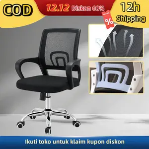 Jual Kursi Kantor Ergonomis Kursi Belajar Kursi Kerja Nyaman Kursi Hidrolik Adjustable Kursi Cafe Minimalis Modern Kursi Kantor Putar dengan Sandaran Punggung Cocok untuk Rumah Kantor Kasir Gaming Fantech dan Furniture Kursi Multifungsi computer chair