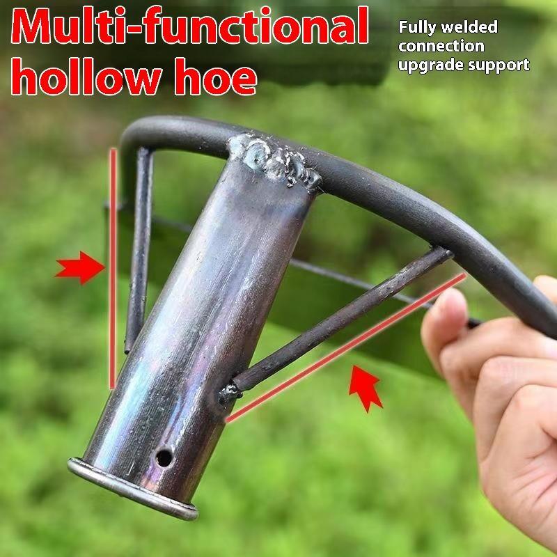 Product Introduction of Manganese steel dual-purpose hoe  thickened hollow household agricultural tool  lightweight weeding small hoe 8