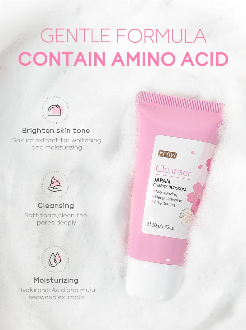 Product Introduction of Facial Cleanser Deep Cleansing, Moisturizing, Blackhead Removing and Skin Care Foam Wash Face 50g 16
