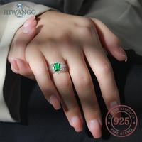 Gambar HIWANGO Cincin Zircon Hijau Perak 925 Fashion Wanita - hijau, Dapat disesuaikan dari HIWANGO Kab. Gresik 4 Tokopedia