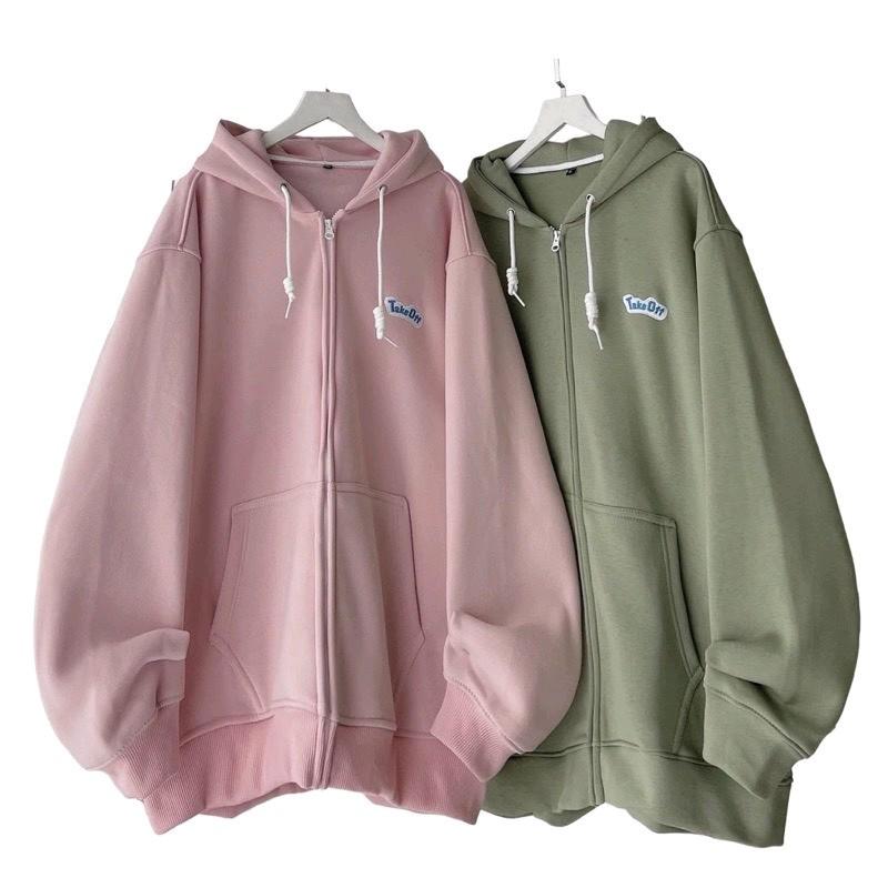 Áo Khoác Hoodie Zip Nỉ Bông From Rộng Take Off