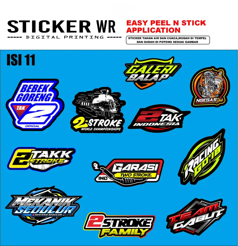 Stiker Pack 2 TAK Hologram Isi 31 Paper Stationery Sticker Waterproof 2