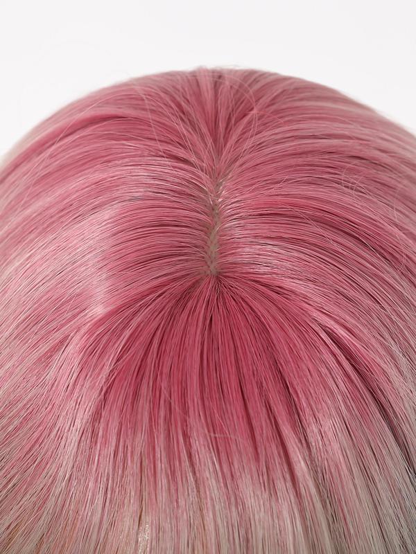 Long Ombre Color Curly Wigs for Women, Gorgeous Fluffy Wigs with Bangs, Synthetic Full Machine Wigs for Party, Daily Use 5