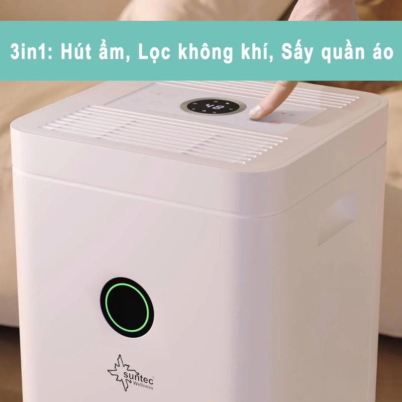 Máy hút ẩm hỗ trợ lọc không khí Đức Suntec Wellness Dryfix 20 - Bảo Hành 24 Tháng 7
