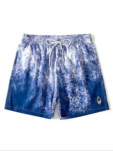 Men's All Over Print Drawstring Waist Sports Shorts, Regular Fit Casual Comfy Breathable Swim Shorts for Summer, Men's Sportswear for Beach Vacation