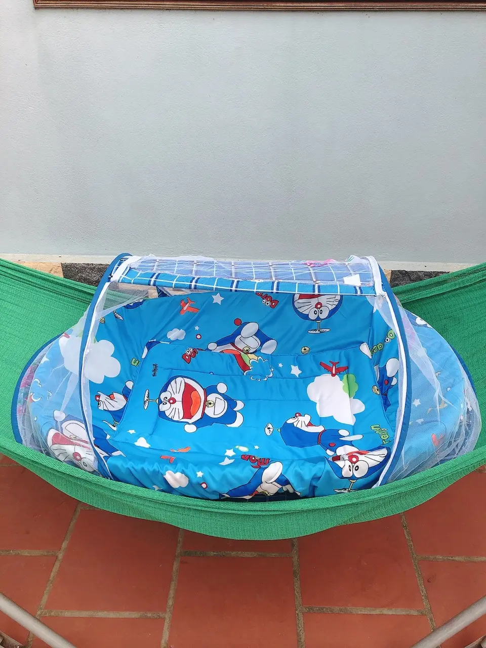 Nôi tre + Bọc nệm + Màn nôi Trẻ sơ sinh Bé trai Bé gái