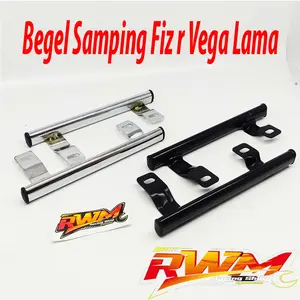 BEHEL BEGEL JOK SAMPING ST KANAN KIRI F1ZR-FIZR FIZ R-VEGA LAMA+KARET PENUTUP NYA+WARNA HITAM& CROOM Behel Begel