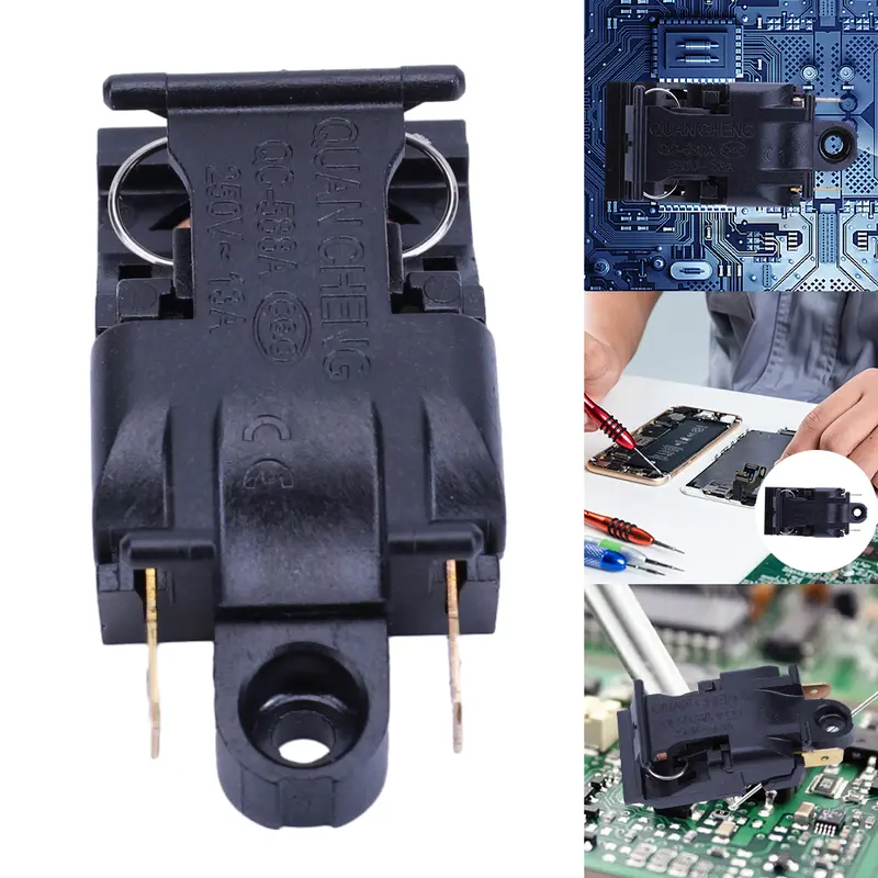 Công tắc nguồn ấm đun nước Điện 13A 250V, Công tắc nhảy áp suất, Vật liệu nhựa và kim loại 8