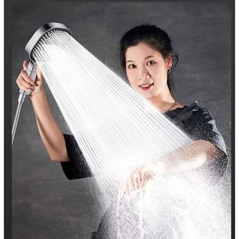 New 13CM Large Panel 3 Modes High Pressure Water Massage Shower Head ...