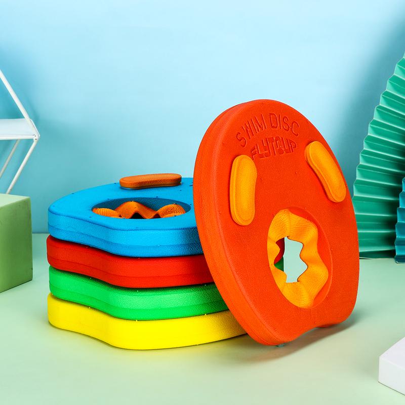 Product Introduction of 1PC EVA Foam Swim Discs Child ArmBands Floating Sleeves Armbands Kids Swimming Exercises Circles Rings Kids Pool Cuffs 6