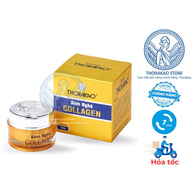 Kem Nghệ Collagen 10g Thorakao giúp tăng khả năng đàn hồi da hạn chế mụn liền sẹo - Thorakao Store.