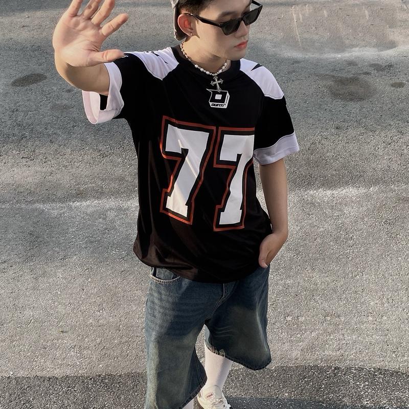 OF41 Áo Thun Local Brand OUFITI Áo Thể Thao Nam Nữ Unisex Form Rộng Chất Cotton Menswear Top Sport Tập Thể Dục Tập Gym Cổ Tròn 3