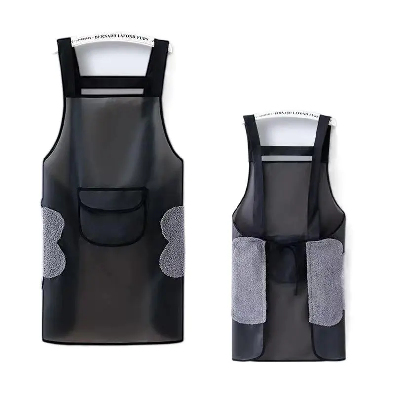 Disposable Waterproof and Oil-Proof Women's Apron Kitchen Household Aquatic Products Shop Korean Style Japanese Style Cute Apron Simple and Durable