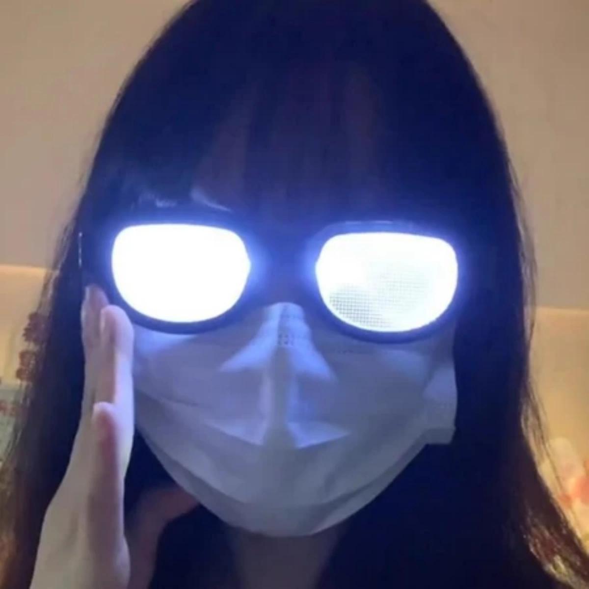 Kacamata Nyala Gag Conan/ Khusus Kacamata Bercahaya LED/ Keren Kacamata Conan Gelas indera Kacamata Hitam/ Dekorasi Wajah Pesta/ Hadiah Kejutan