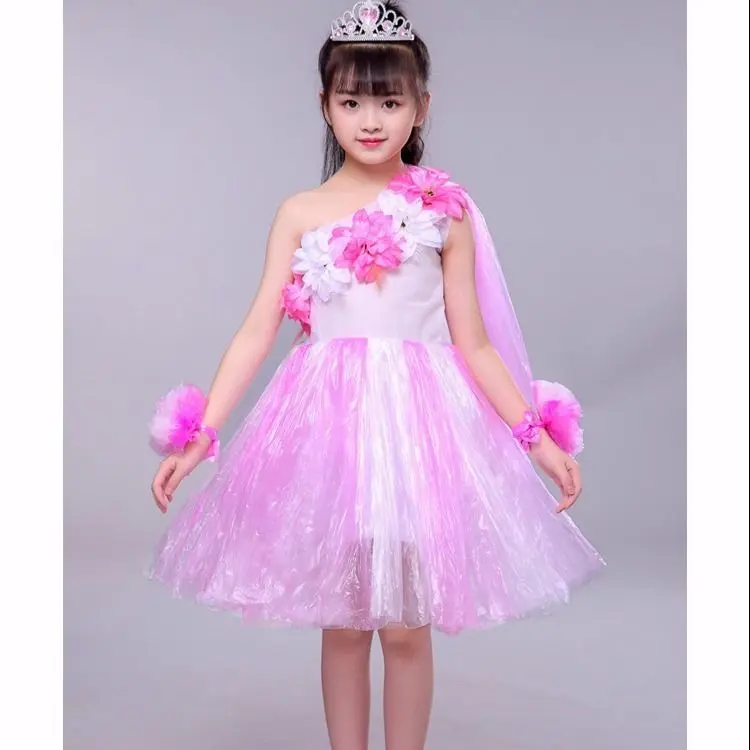 Quần Áo Trẻ Em Bé Gái, Bảo Vệ Môi Trường, Biểu Diễn Trình Diễn Thời Trang Và Catwalk, Phong Cách Tự Làm Bằng Tay, Thích Hợp Cho Mẫu Giáo, Cha Mẹ-Bé, Hàng Mới Về 5