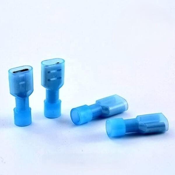  Đầu cos ghim dẹp đực cái bằng đồng 50 cái hoặc 25 cặp cốt cắm tụ ắc quy bình nóng lạnh bấm nối dây điện MDFN FDFN 