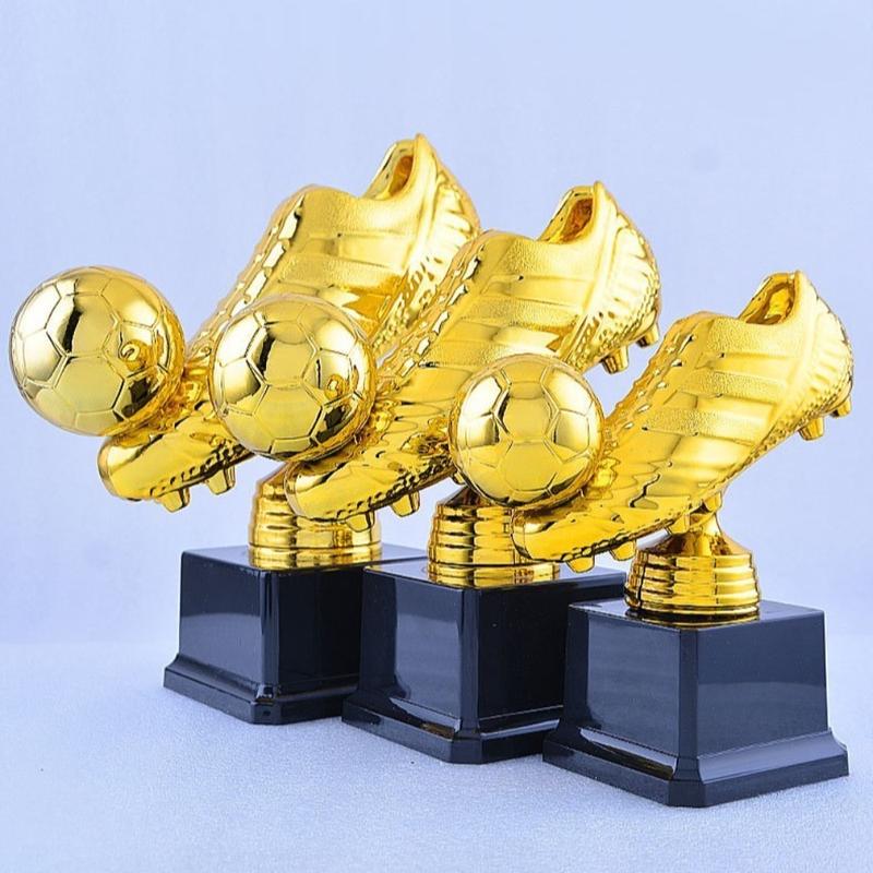 Model European Football Golden Boot Award Trophy Plastics Football Match Soccer Fans Souvenir Cup Excellent Player Award Competition Honor Football Shoe Award Home Decor 4