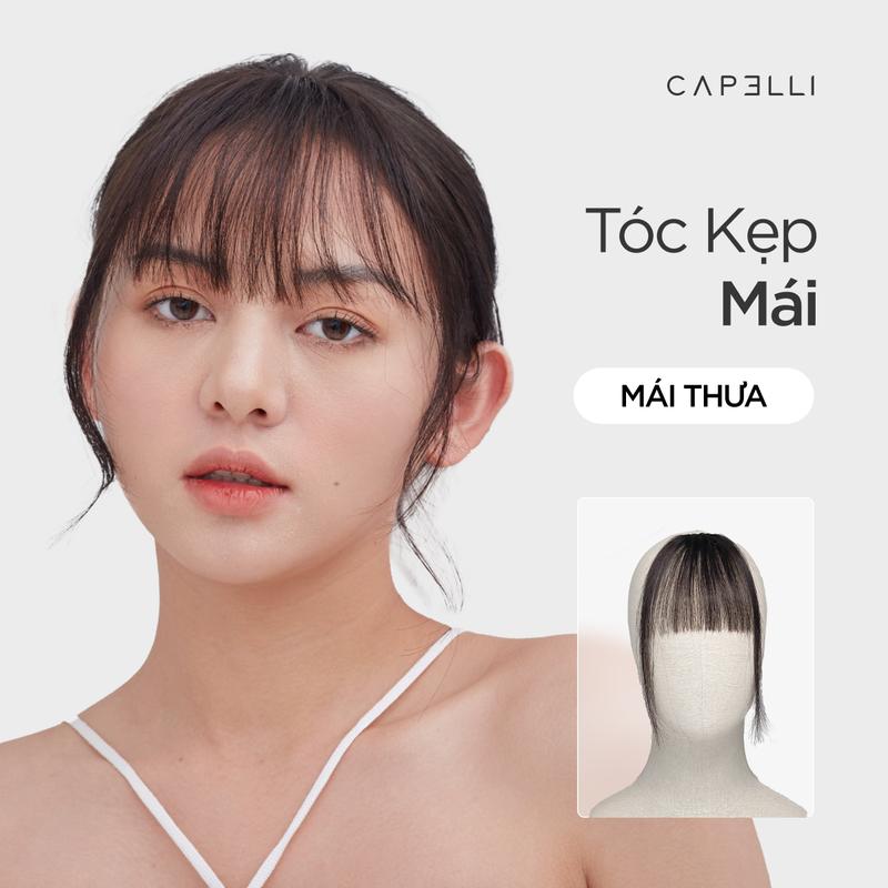 Tóc Kẹp Mái Thưa CAPELLI Dệt Thủ Công Từ Tóc Thật
