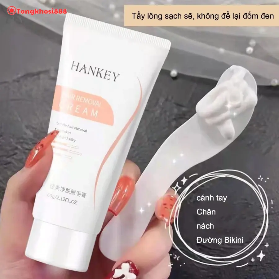 PVN64236 Kem tẩy lông vĩnh viễn không gây kích ứng 60g Kem tẩy lông tẩy lông vùng kín, nách, tay, chân Women Nữ Cạo Râu Cho Bé