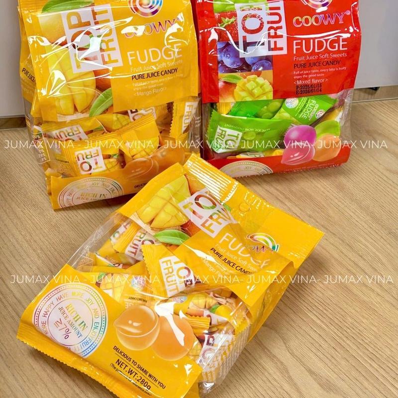 Kẹo dẻo trái cây Coowy TOP FRUIT COOWY xoài, hỗn hợp 280g 6
