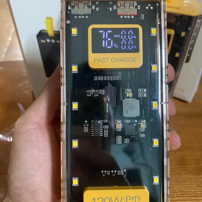 Sạc Dự Phòng 30000 MAH Pin Dung Lượng Lớn , Màn Hình Led Hiển Thị Phần Trăm Pin  , Kèm Dây Sạc Nhanh 4