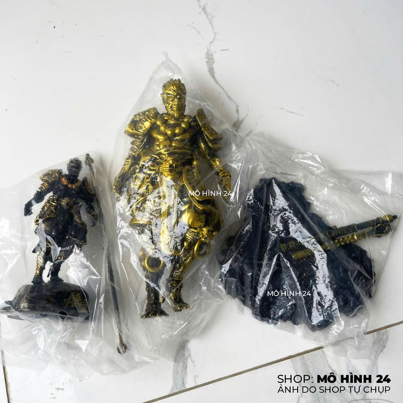 Mô hình TÔn ngộ không Wukong gold 21cm BlackMyth Black Myth nhựa giả đồng Tây Du Ký tề thiên đại thánh khỉ trang trí bể 2