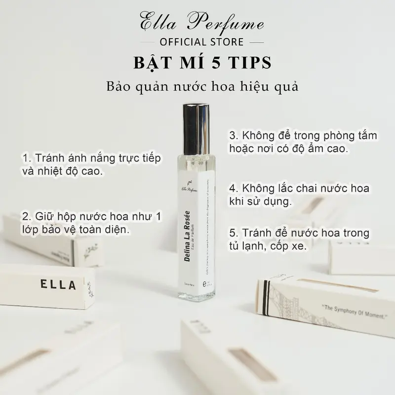 Nước Hoa Nữ Chính Hãng ELLA PERFUME Delina La Rosee / Delina / Valaya - Hương Thơm Dịu Dàng, Gợi Cảm, Sang Trọng 5