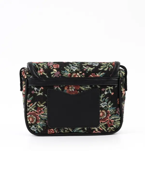 Women's Fashionable All over Print Floral Pattern Zipper Crossbody Bag, Cute Trendy Shoulder Bag,  All-match Commuter Bag for Work & Daily Used 2