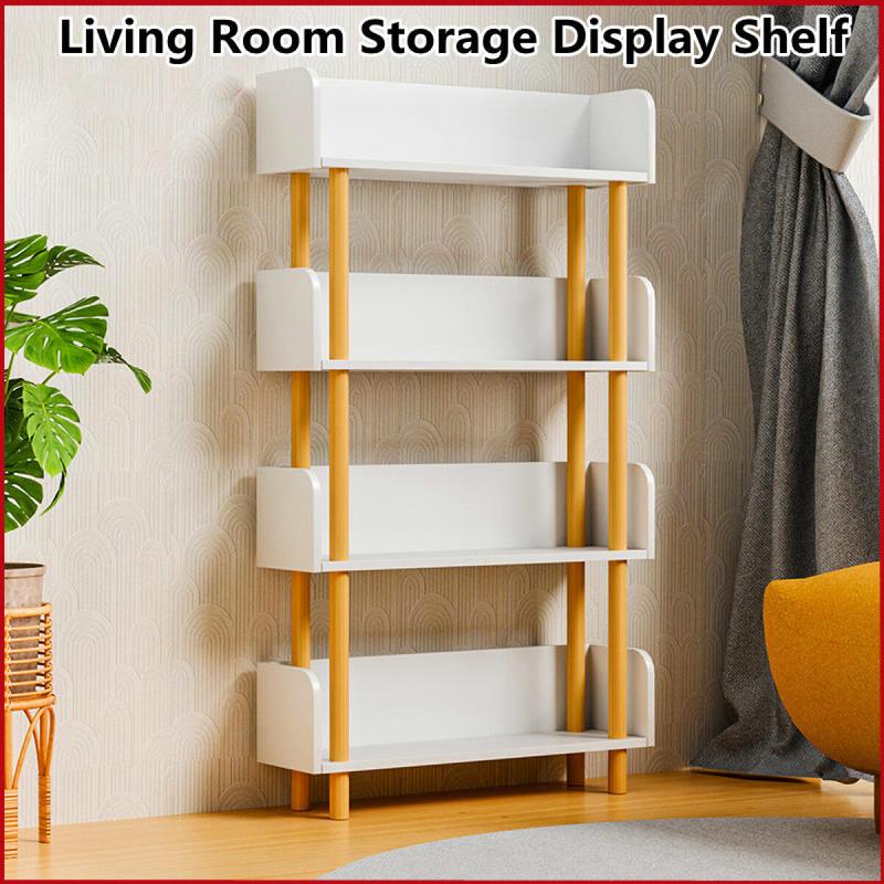 Living Room Storage Display Shelf Book Shelf Floor Shelves Multi-layer Shelf Rack Simple Living Room Storage Display Shelf Organiser Minimalist Smooth 2