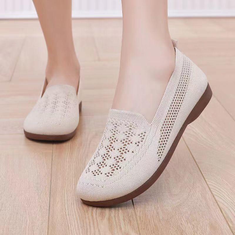 Giày Xoài, Dành Cho Nữ, Lưới Khoét Lỗ Thoáng Khí, Đế Mềm, Giày Cho Mẹ, Thời Trang, Dễ Phối Đồ, Giày Lười, Giày Thường Ngày, Hàng Mới Về Năm 2025 [1262 Mua Lại] 5