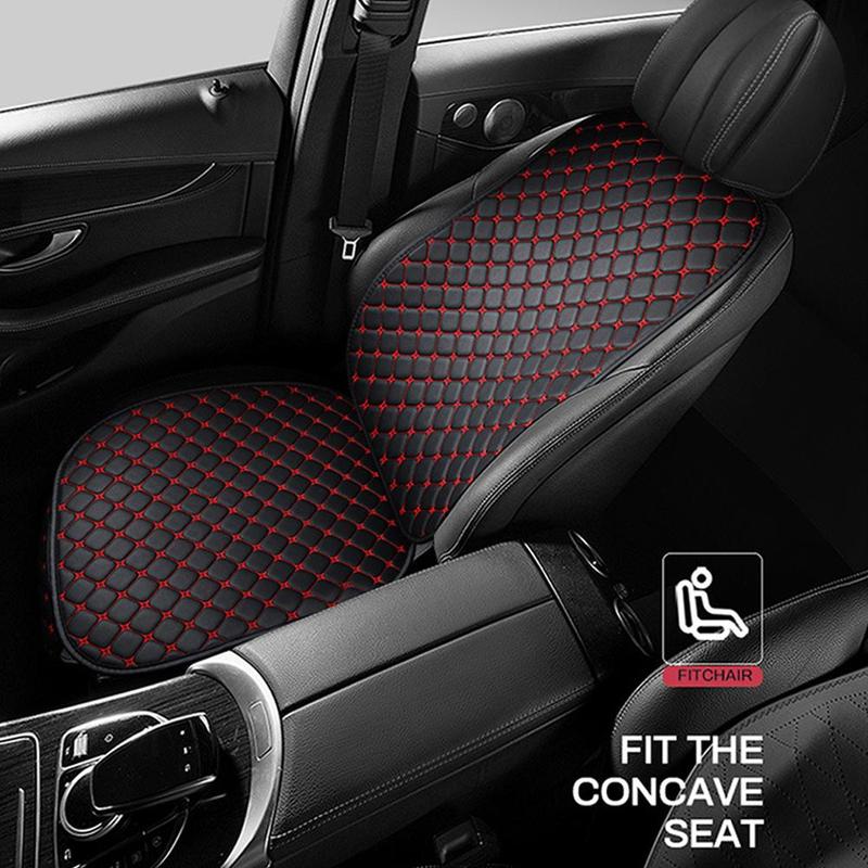 Product Introduction of 3PCS Car Cushion Set Four Seasons General Leather Embroidery Cushion Car Seat Cover Leather Minimalism Wear-resistant Non-slip Cushion 19
