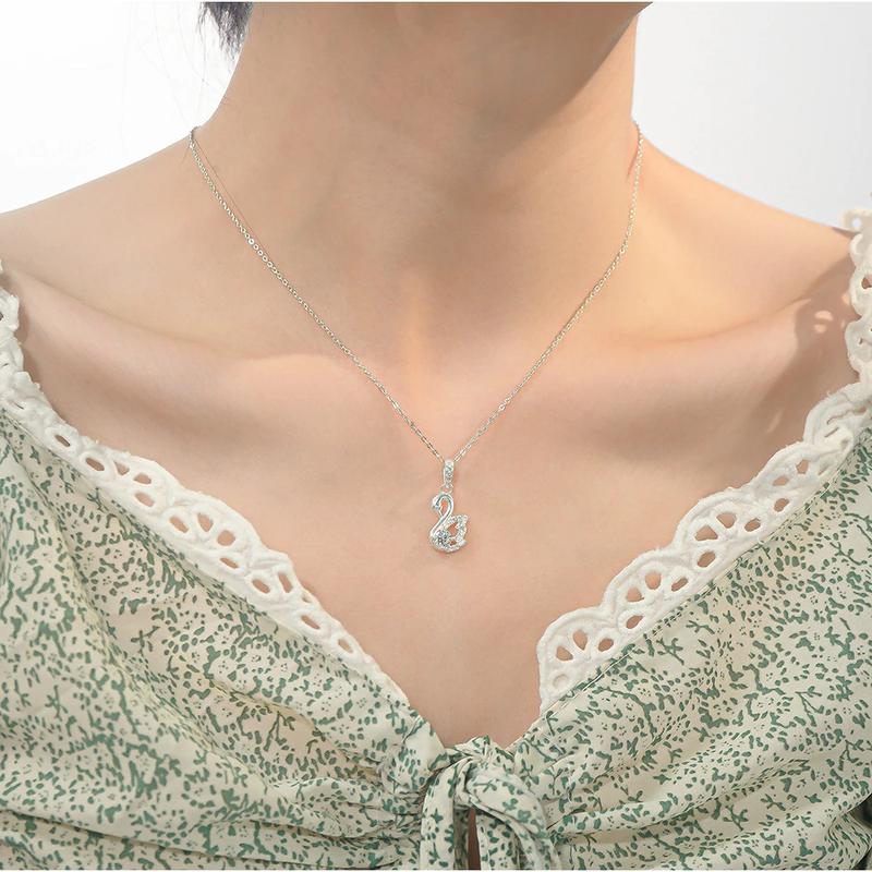 Dây chuyền nữ CDE Crystal Swan Necklace CDE6369 7