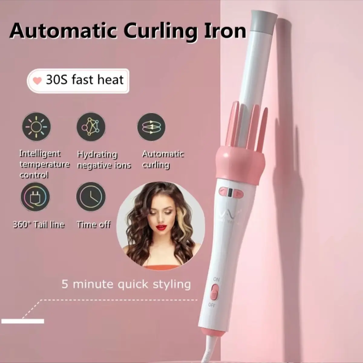 WXD Magic Automatic Hair Curler Double Rotation Rolling Electric Hair Roller Plug Comfort