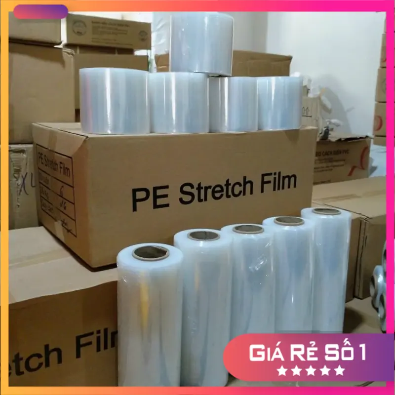 (Giá Sỉ) Màng PE  trong khổ 30cm, 50cm lõi mỏng 300Gram 0