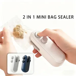 Plastic Sealer Mini 2in1 Portable - Alat Segel Plastik Rumah Tangga