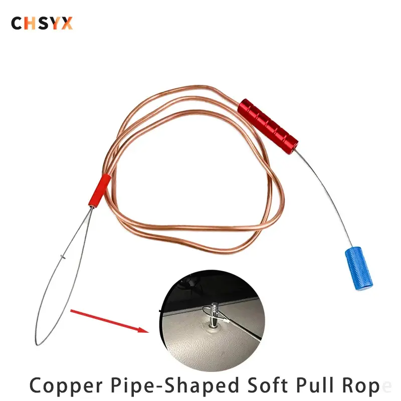 Dụng cụ mở cửa tự động, chiều dài 1M, Dụng cụ thợ khóa kéo dây, hình ống đồng, Dây kéo mềm