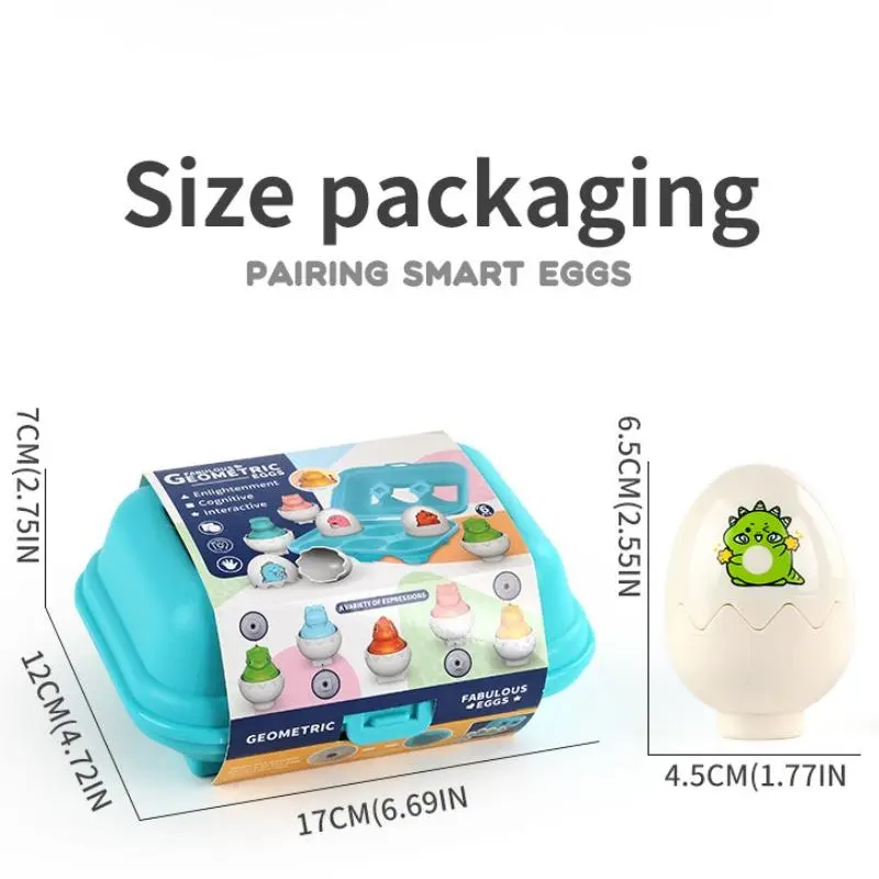 Cute Dinosaur Design Twisted Eggs Toy with Sound, Press & Play Eggs Toy, Early Education Dinosaur Shape Matching Toy, Early Educational Game Toy for Child, Kids Toys, Christmas Gift, Stocking Filler, Christmas Gift 1