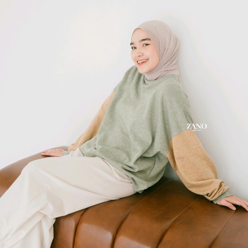 ZANO BASICS Sweater Jumbo Comby Atasan Wanita 6