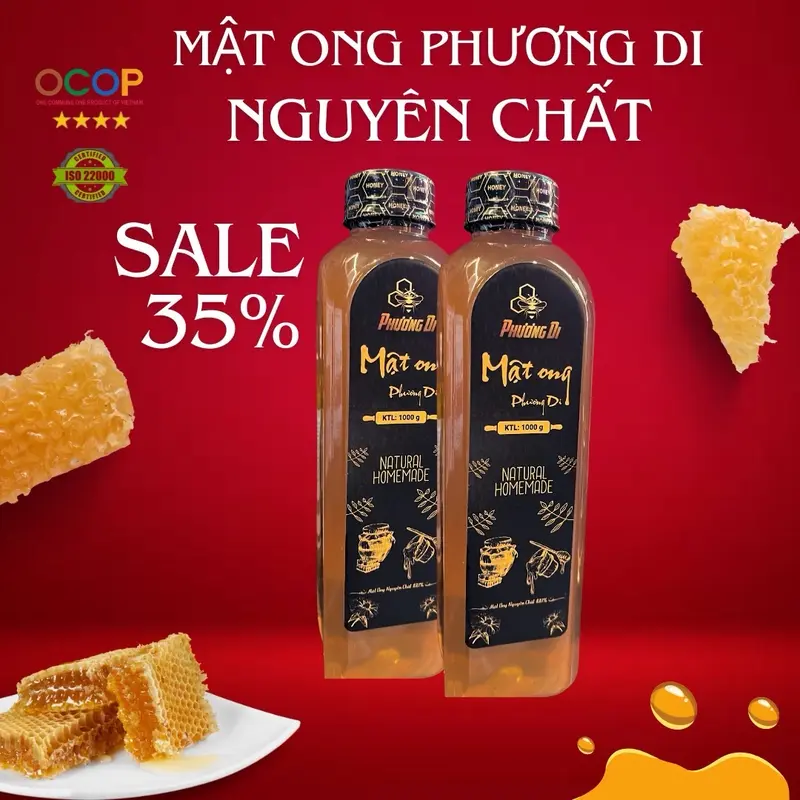 Mật Ong Nguyên Chất Xuất Khẩu, Mật Ong Tách Thuỷ Phần Đặc Sánh Từ Hoa Tự Nhiên 4