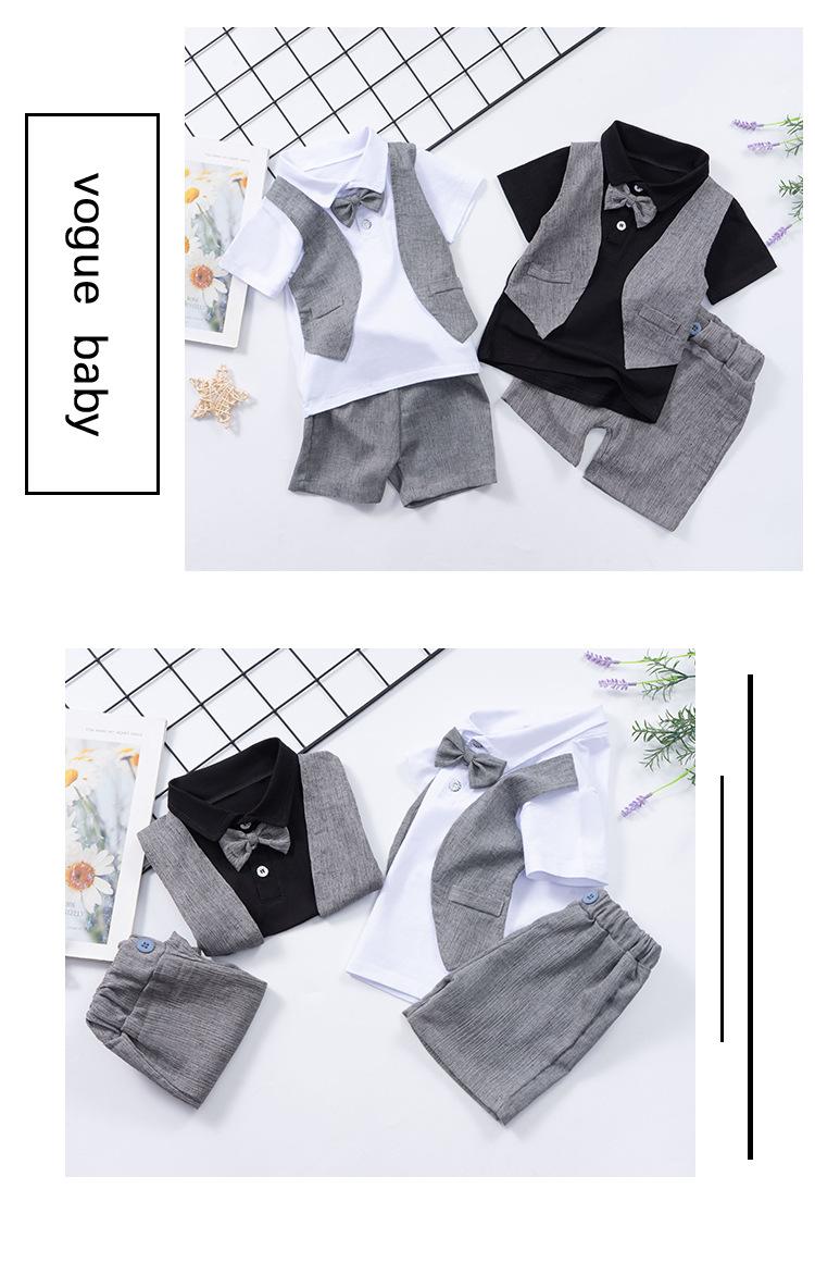 Product Introduction of Bộ Công Tử Quần Áo Trẻ Em Bé Trai Phong Cách Hàn Quốc Có Nơ Lịch Lãm Dự Tiệc Thôi Nôi Sinh Nhật Nhà MiDuKid 2