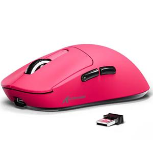 Attack Shark X3  ワイヤレスマウス、ゲーミングマウス、滑り止めステッカー付き、PixArt PAW3395 ゲーミングセンサー、26000dpi、650IPS、49グラム軽量マクロゲーミングマウス、コンピュータマウス、ゲーミングマウス、BT/2.4Gワイヤレス/有線三モード接続対応