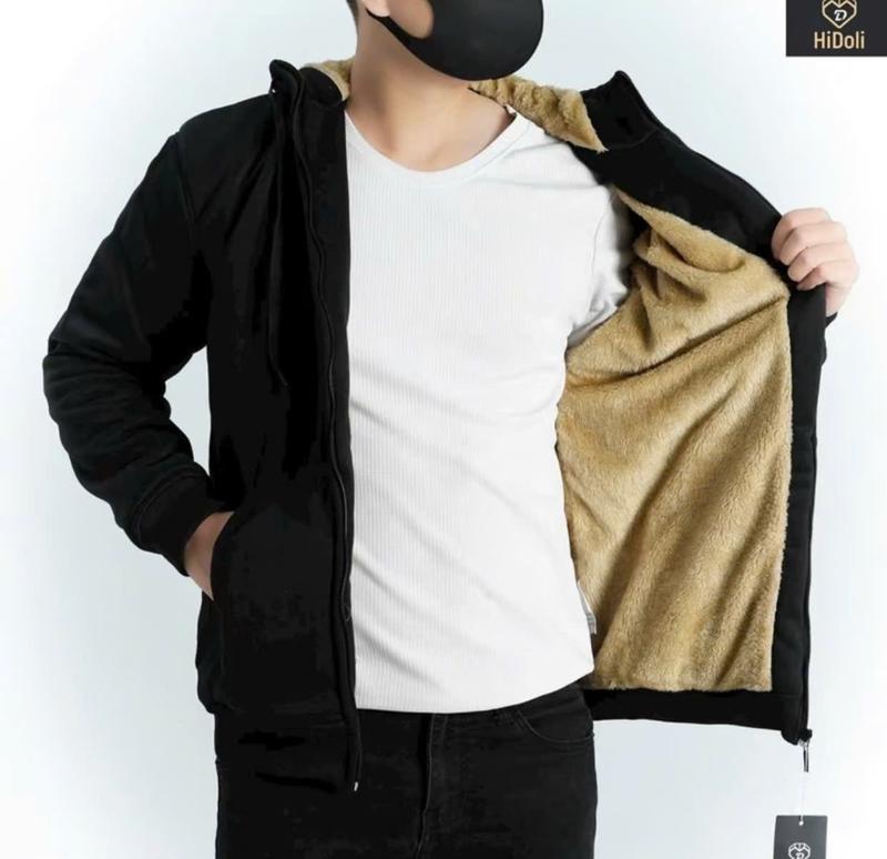 Áo Khoác Gió nam nữ Lót Lông Cừu 3 khoá - 2 lớp dày dặn. In ngực che khoá Menswear Jacket- Chống nước, chống gió, giữ ấm cơ thể 6