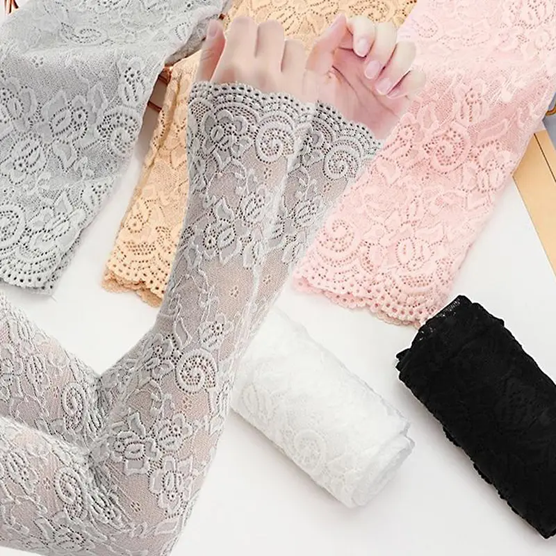Summer Sun Protection Gloves Ice Lace Sleeves Driving Arm Sleeves