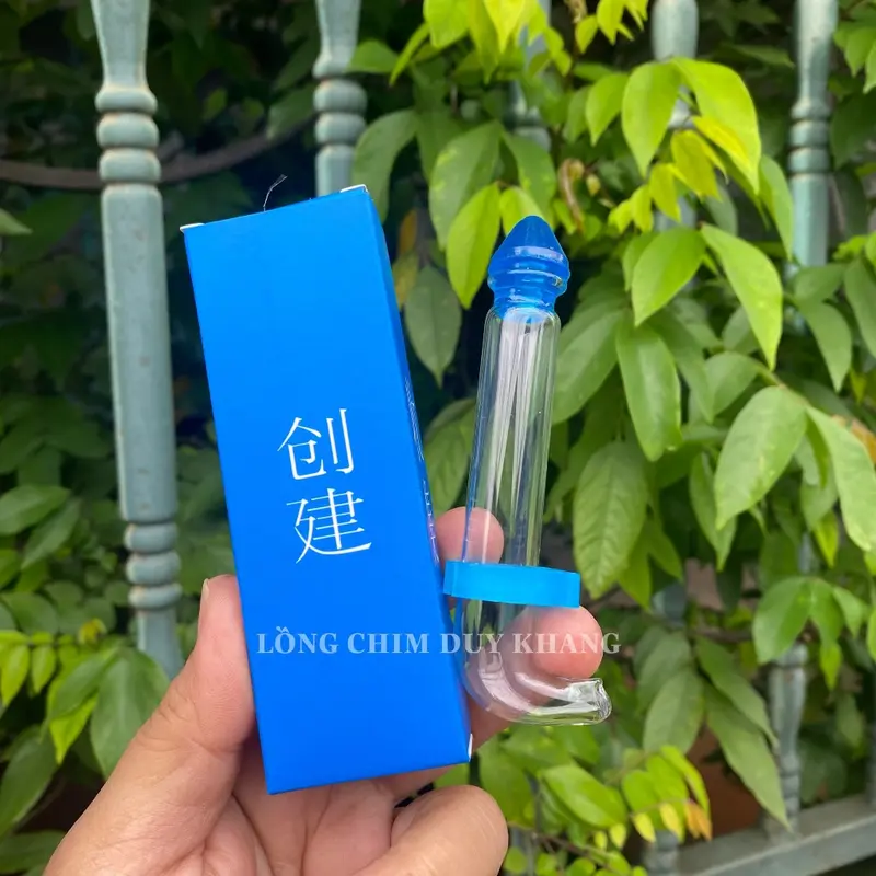 Ống hút nước thuỷ tinh dành cho lồng chim hút mật, kích thước 11cm - phụ kiện lồng chim Duy Khang 3