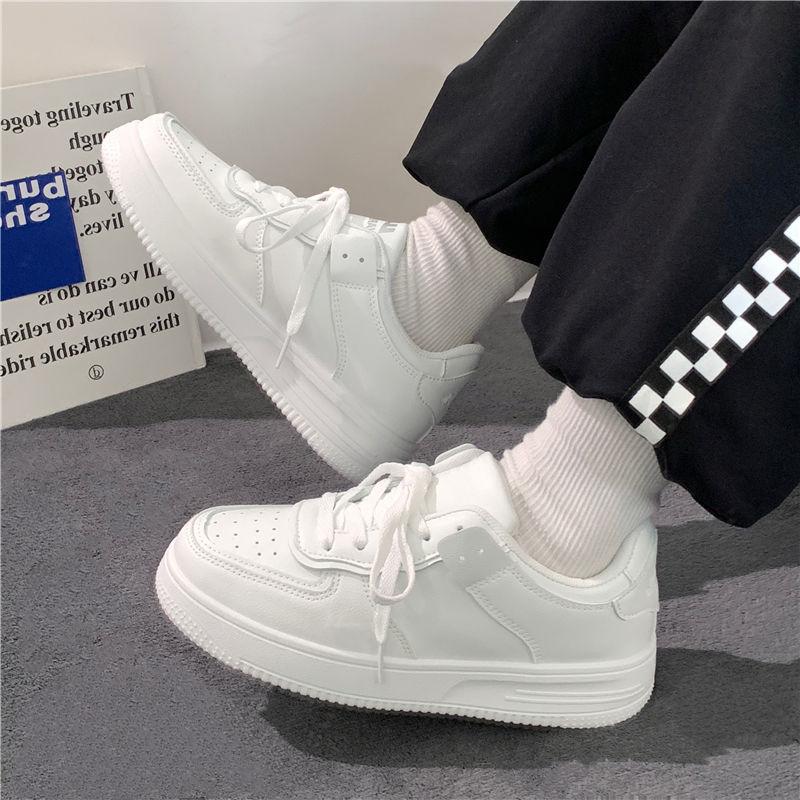 Product Introduction of 1Pcs new pure white platform women's casual flats Sneakers 10
