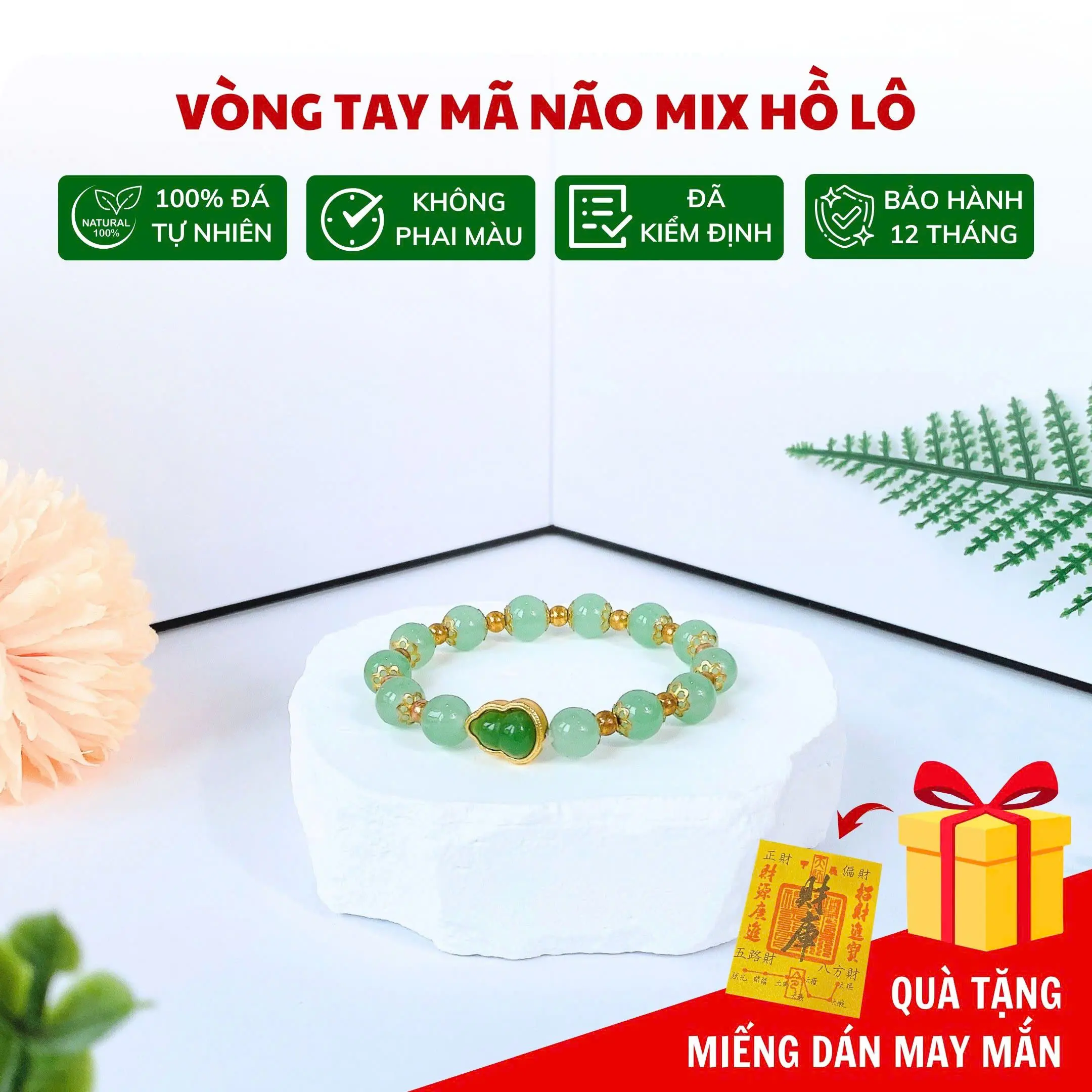 Vòng Tay May Mắn Hồ Lô Xanh - Vòng tay Tài Lộc - Hạnh Phúc Phụ Kiện Ong