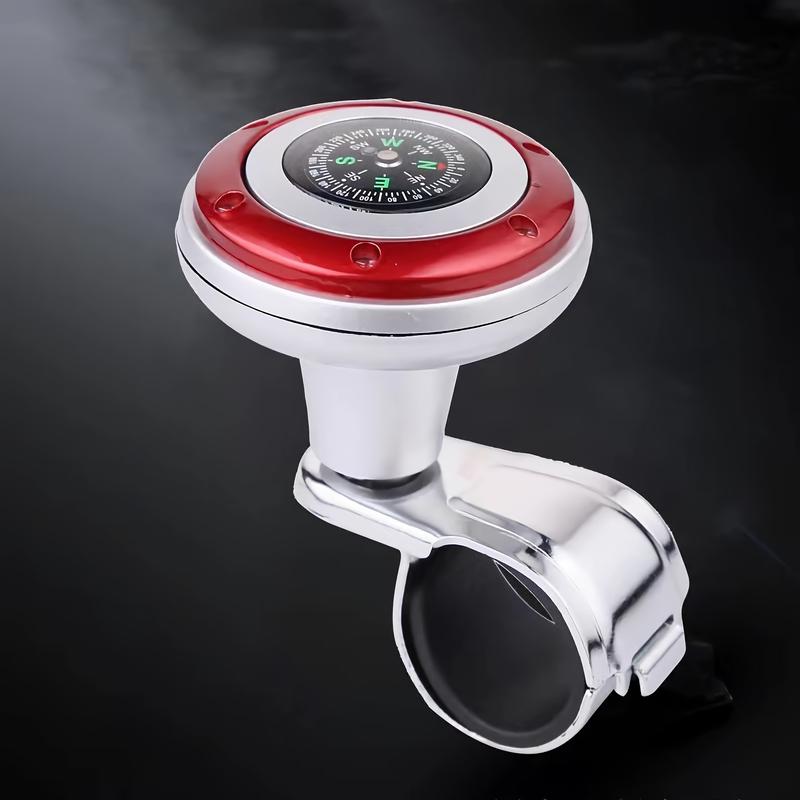 Product Introduction of Pemutar Roda Stereng, Bahan Keluli Tahan Karat, dengan Kompas, Tombol Kuasa Bantuan Galas Sejagat, untuk Memandu, Memusing dan Membalikkan, 1 pc, Alat Bantuan Stereng Kenderaan zinc alloy set putih dekorasi zinc alloy set putih Camping Outdoor 15